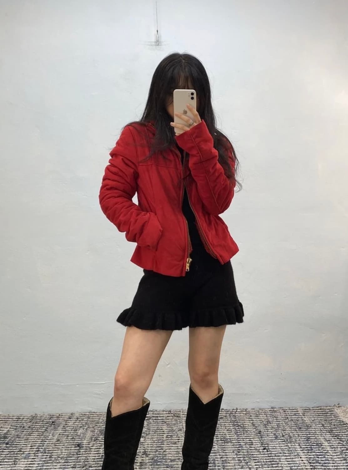 [8410]Dolce&gabbana red shearing coat 상품이미지1