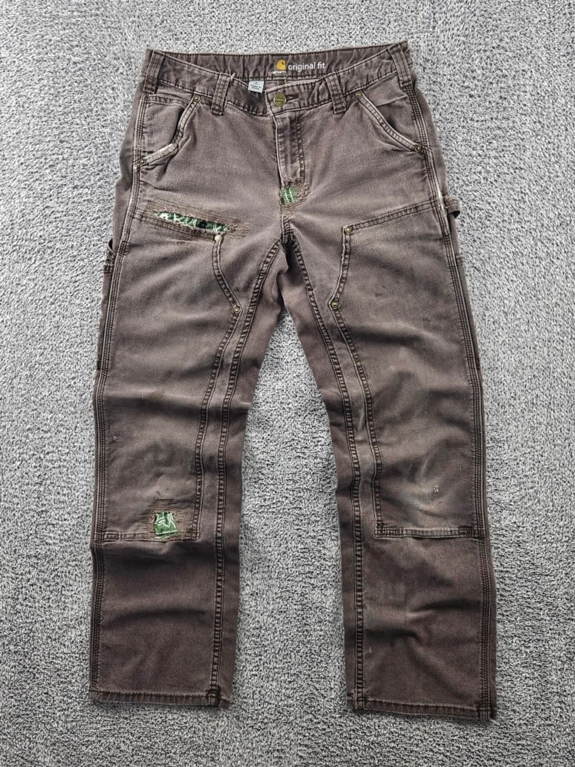 칼하트 리페어 코튼캔버스 더블니 워크 팬츠(27X30추정) / 11062 상품이미지1