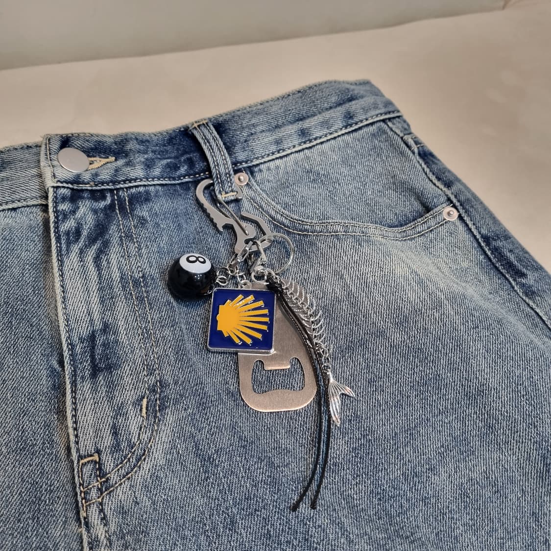 🌅Mystic Orbit(미스틱 오빗) 실버 키링 keychain 상품이미지5