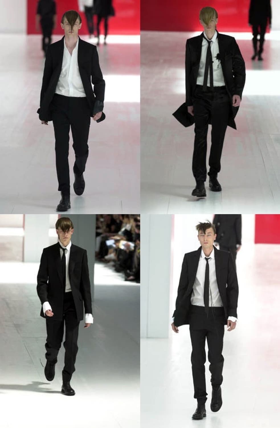 디올 SS02 Boys Don’t Cry/Reds 런웨이 트라우저 상품이미지1