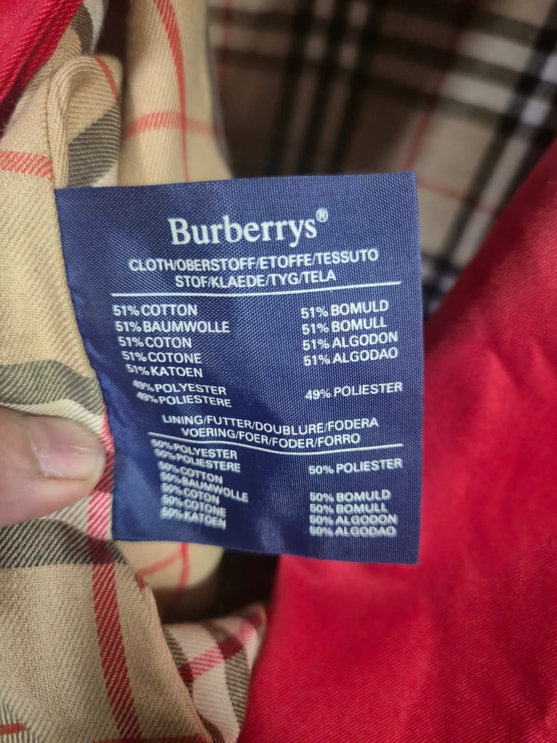 버버리 레드자켓 상품이미지4