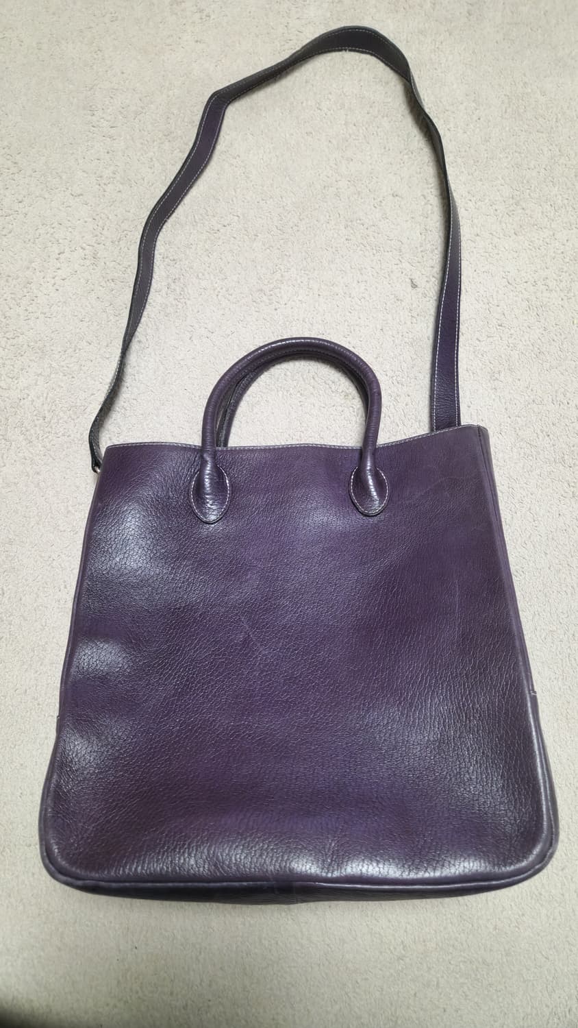 JPN -퍼플 크로스 빅가방 상품이미지2