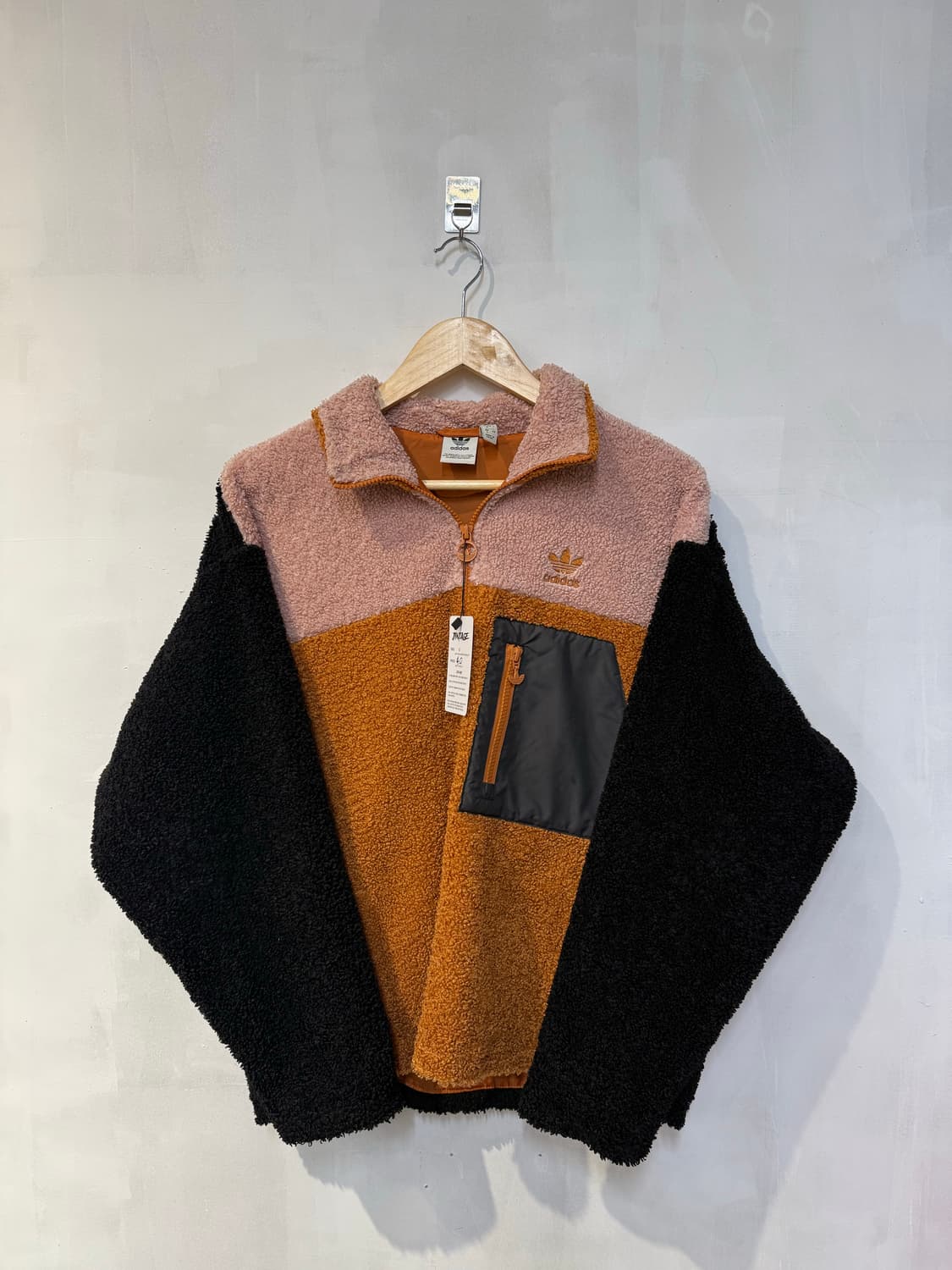 아디다스 오렌지 플리스 집업 상품이미지1