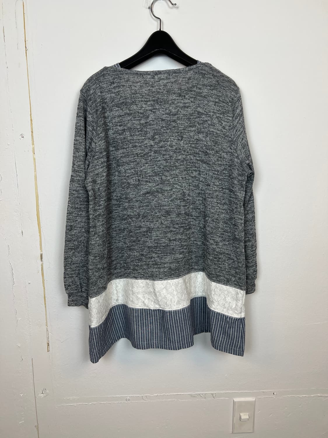 T096 JPN 모리/러블리/펑크/Y2K 디테일 긴팔 니트 3L 상품이미지2