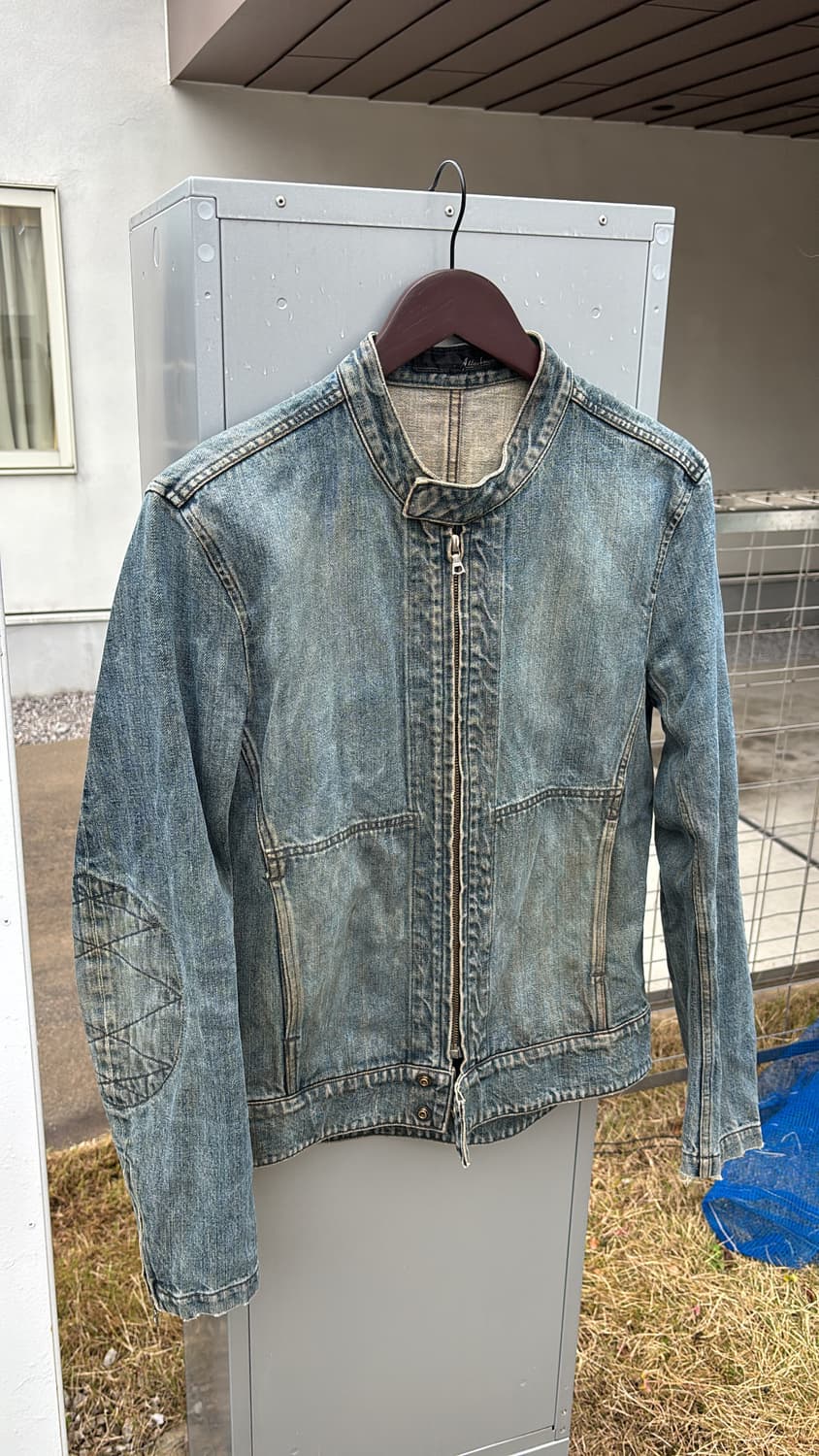 (Rare*) 2000's Elbow Patch Denim Jacket 상품이미지2