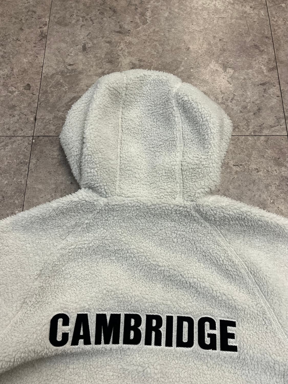 데상트 플리스 후드집업 화이트 키즈160 #csz2257 상품이미지8