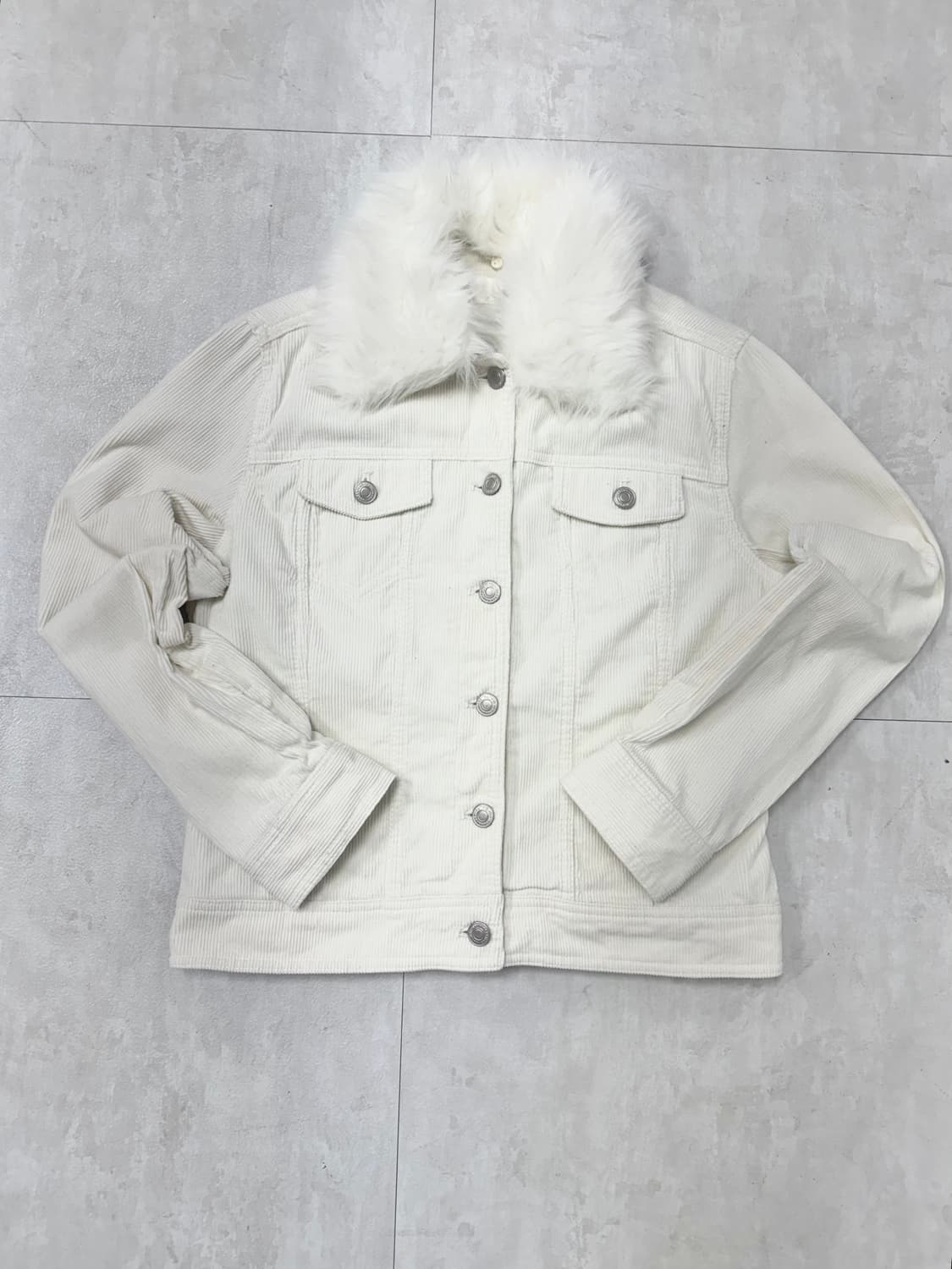 •Japanese vintage 코듀로이 퍼 자켓 상품이미지1