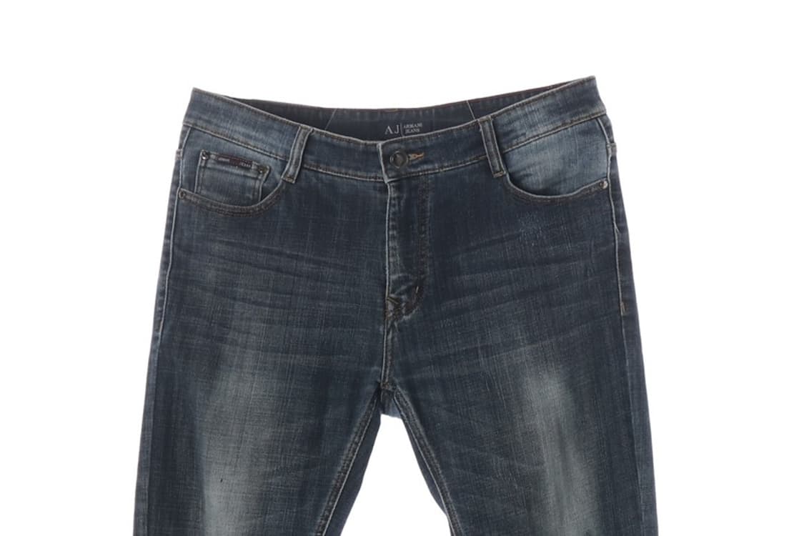 아르마니 진 J15 슬림 핏 워싱 데님 팬츠 34 상품이미지3