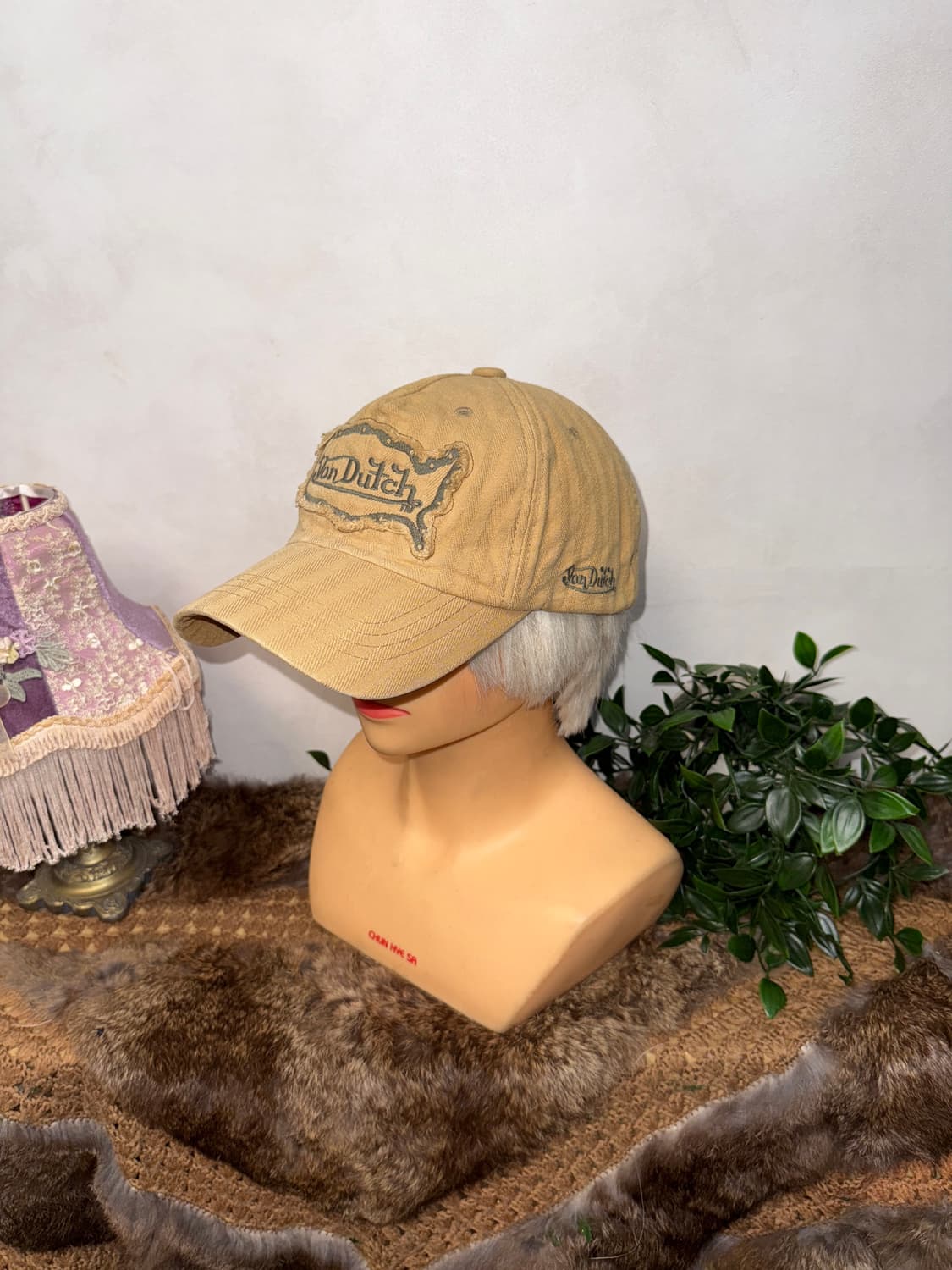 Von Dutch washing beige logo ball cap 상품이미지1
