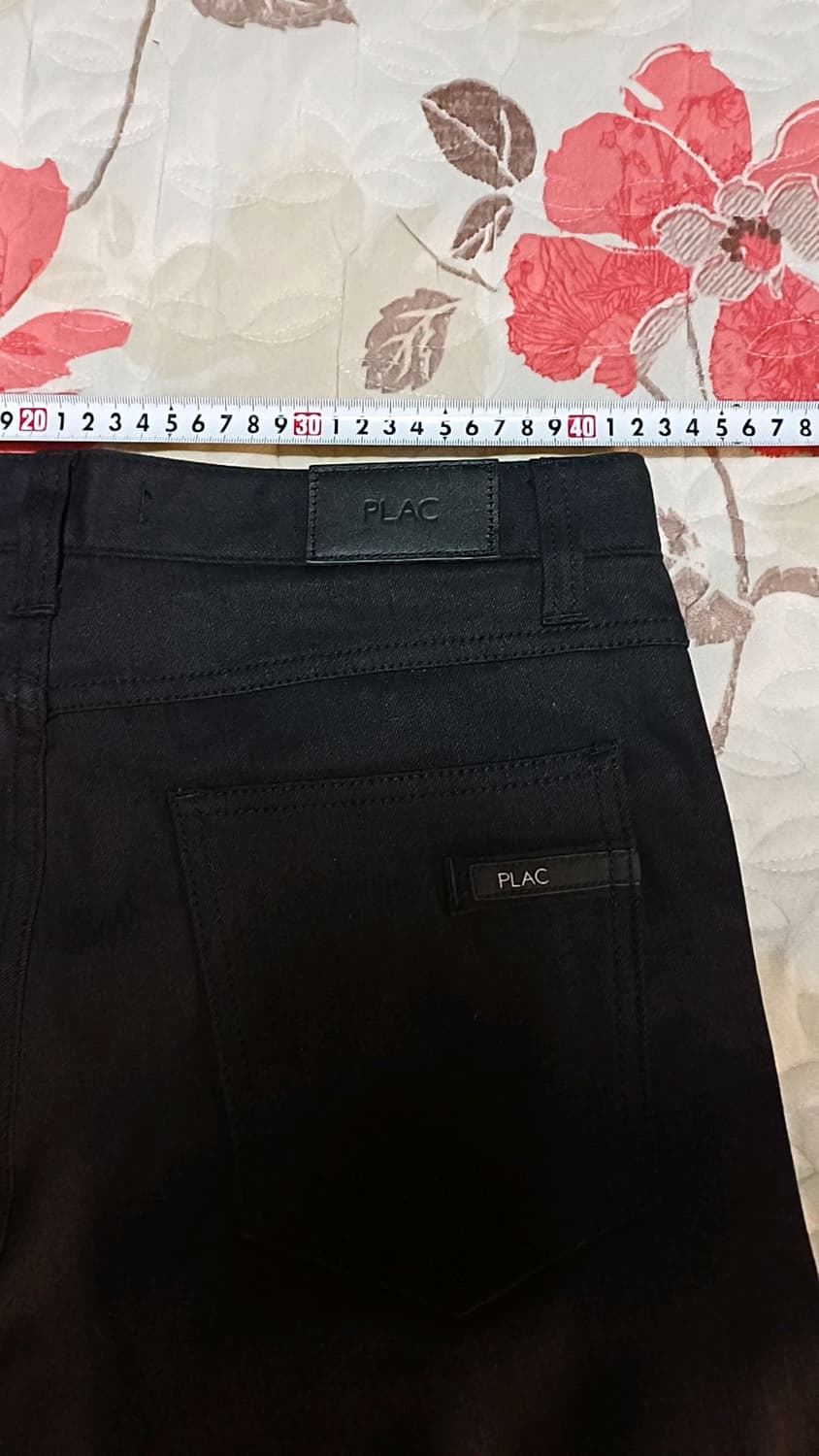 플랙 슬림스판블랙진 실측32인치 기장98 상품이미지6