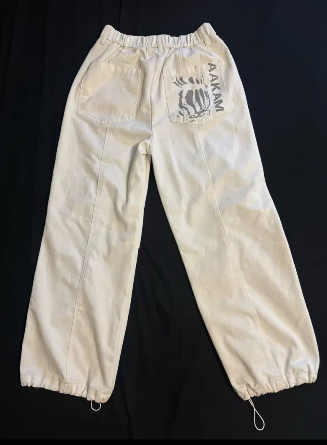 아캄 화이트 팬츠 aakam 상품이미지1