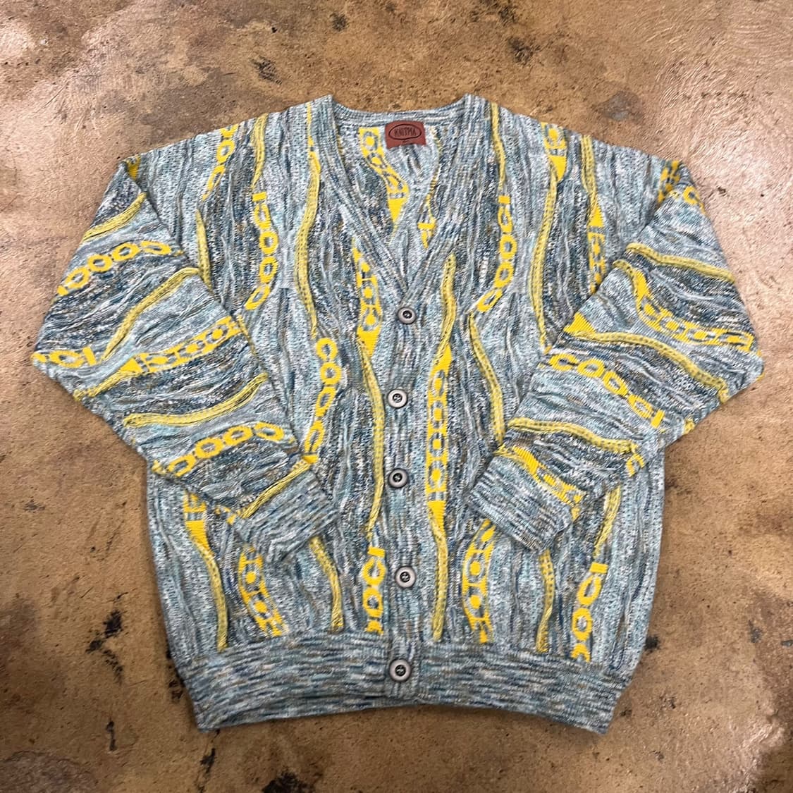 [정품] knitpia 니트 가디건 패턴 빈티지 b15 상품이미지2