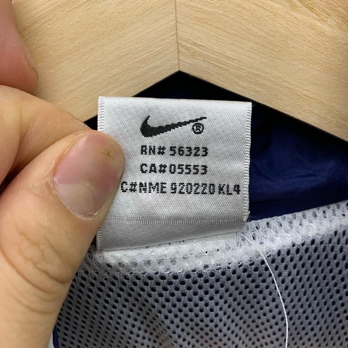 나이키 화이트&네이비 로고 윈드 자켓 상품이미지6