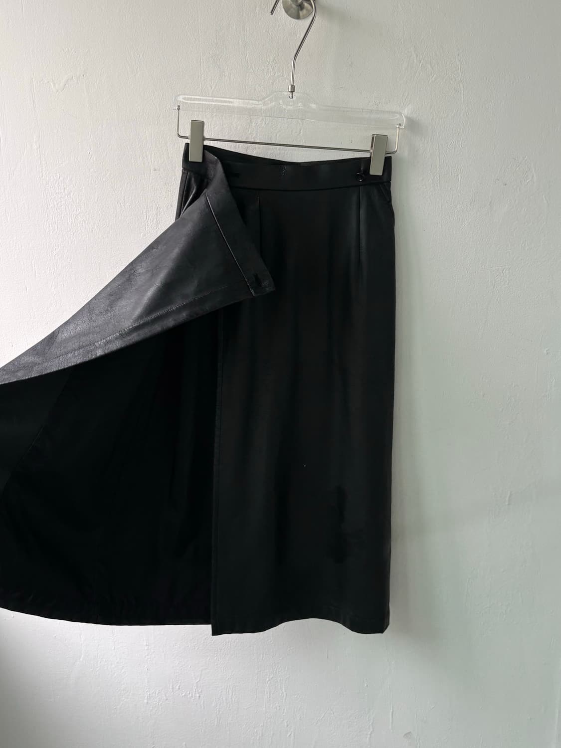 꼼데가르송 트리콧 1996aw 레이가와쿠보 아카이브 레더 스커트 상품이미지6