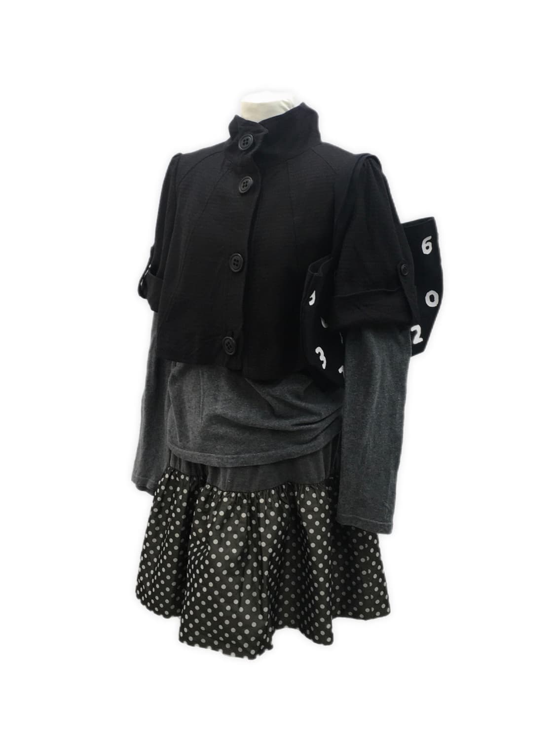 Black crop jacket coat 상품이미지1
