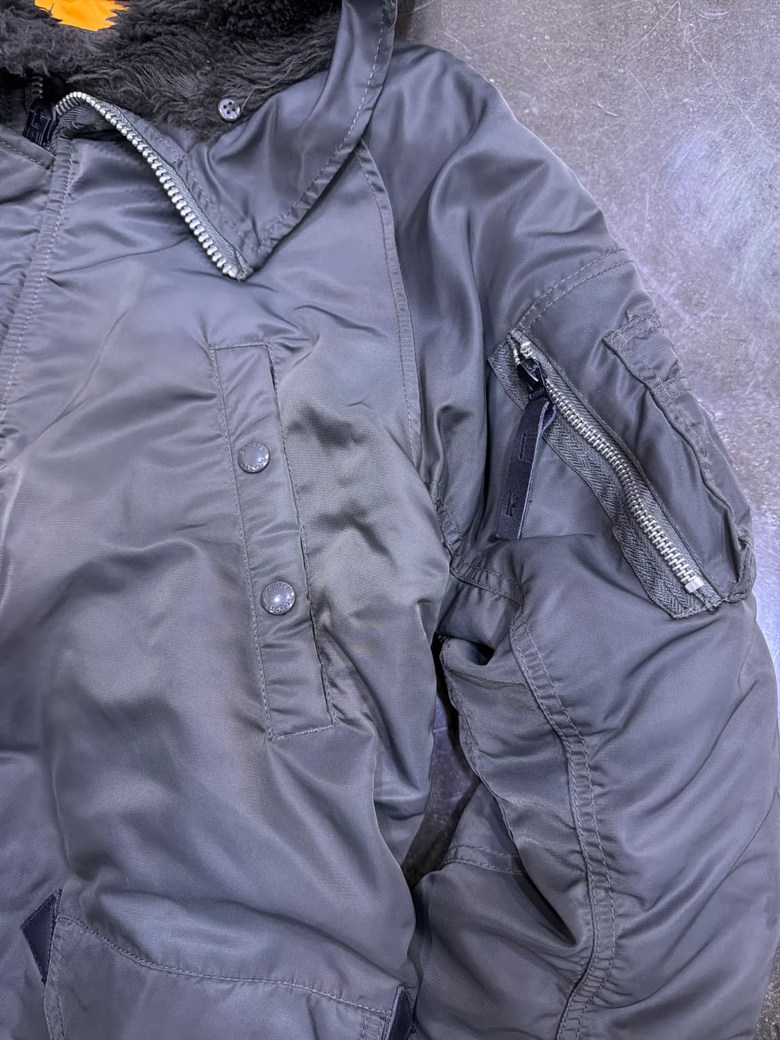 쇼트 Schott n3b 패치 밀리터리 파카 야상 카키 S 상품이미지5