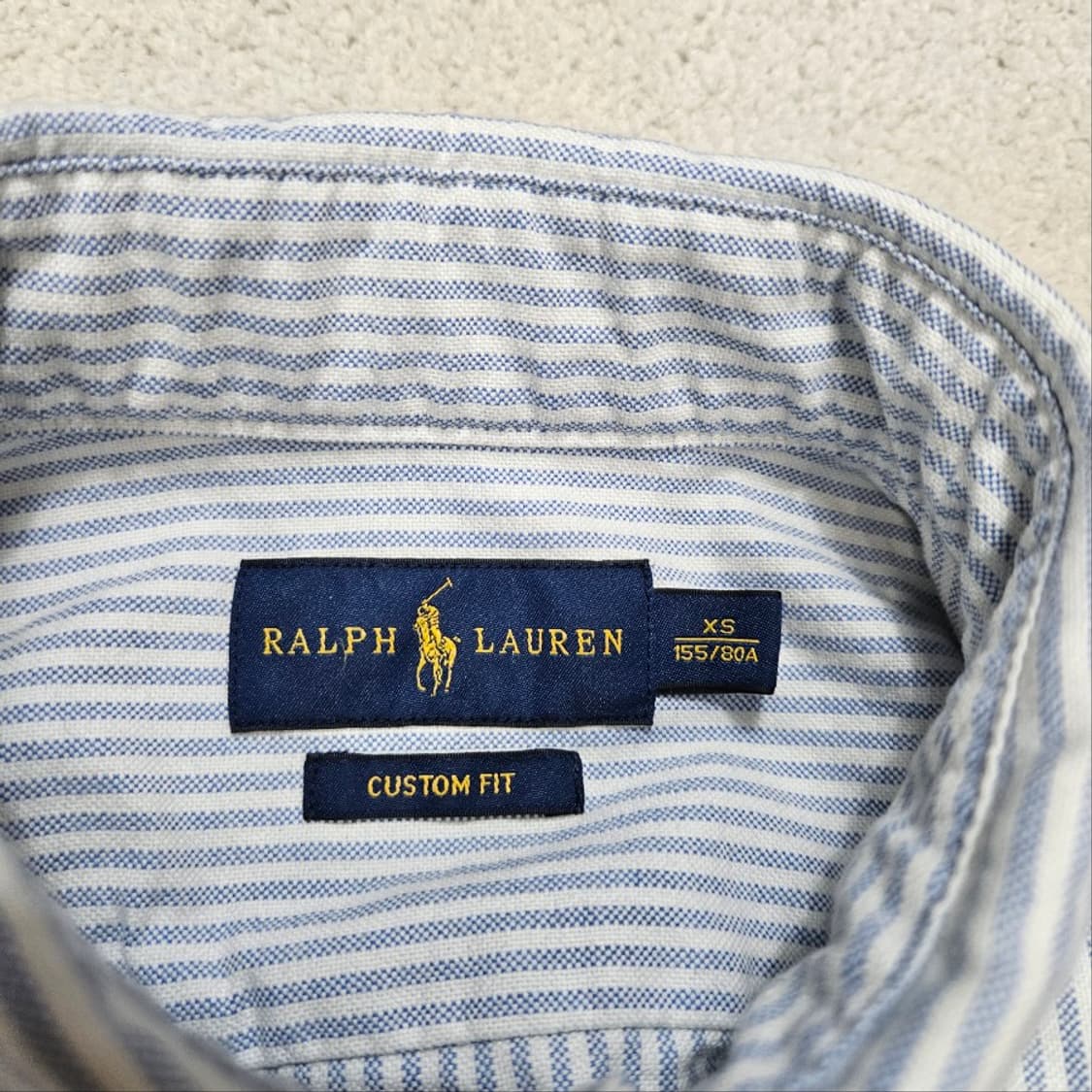 폴로 랄프 로렌 신형 스트라이프 셔츠 XS 커스텀핏 상품이미지5