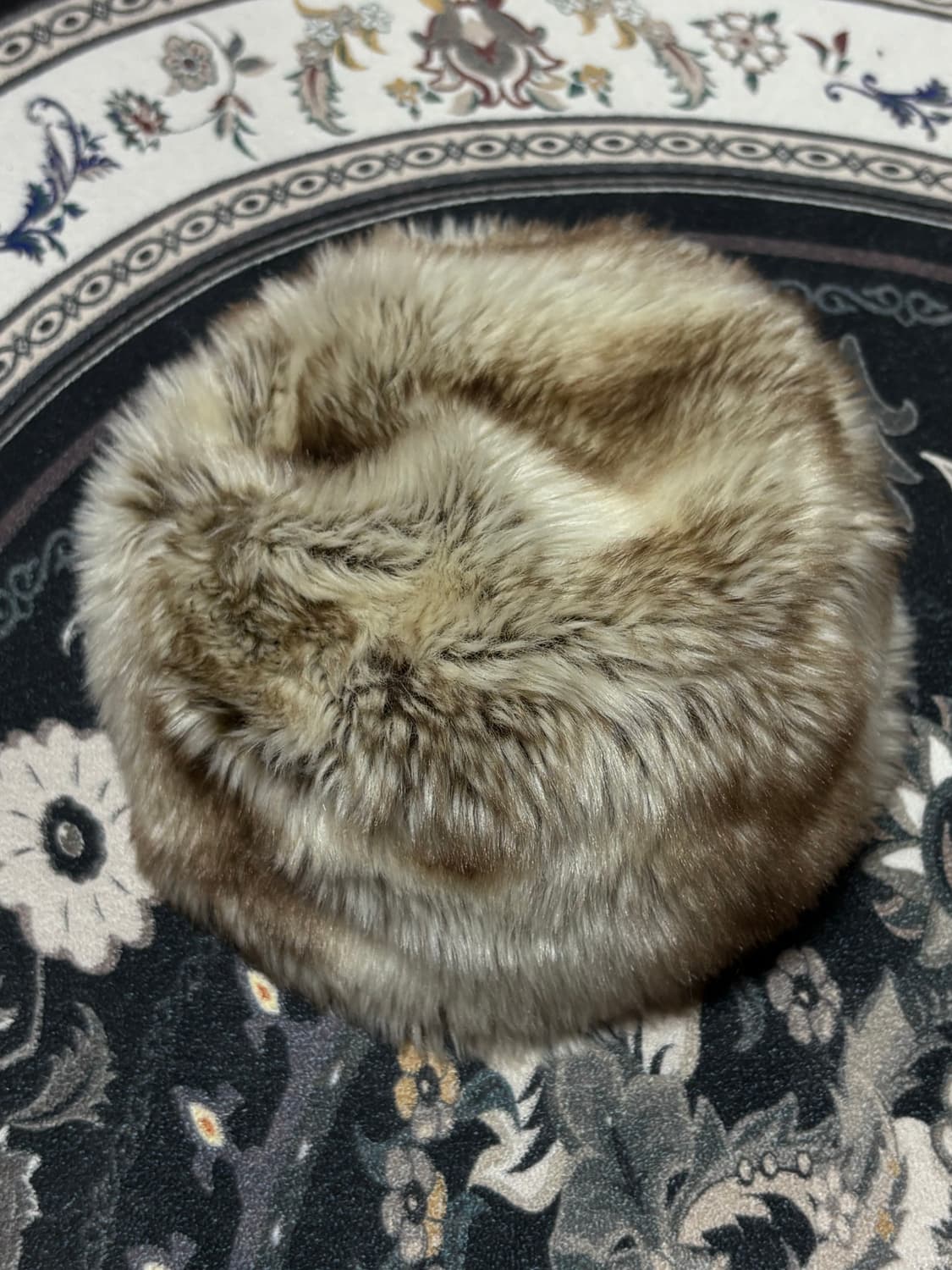 일본 빈티지 japanese vintage 라운드 퍼 햇 털모자 상품이미지1