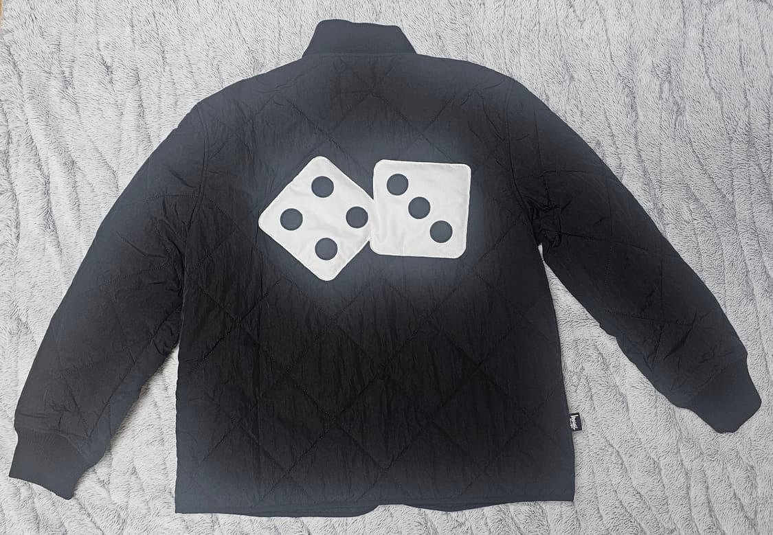 스투시 다이스 퀼티드 라이너 자켓 블랙 L 판매 상품이미지1