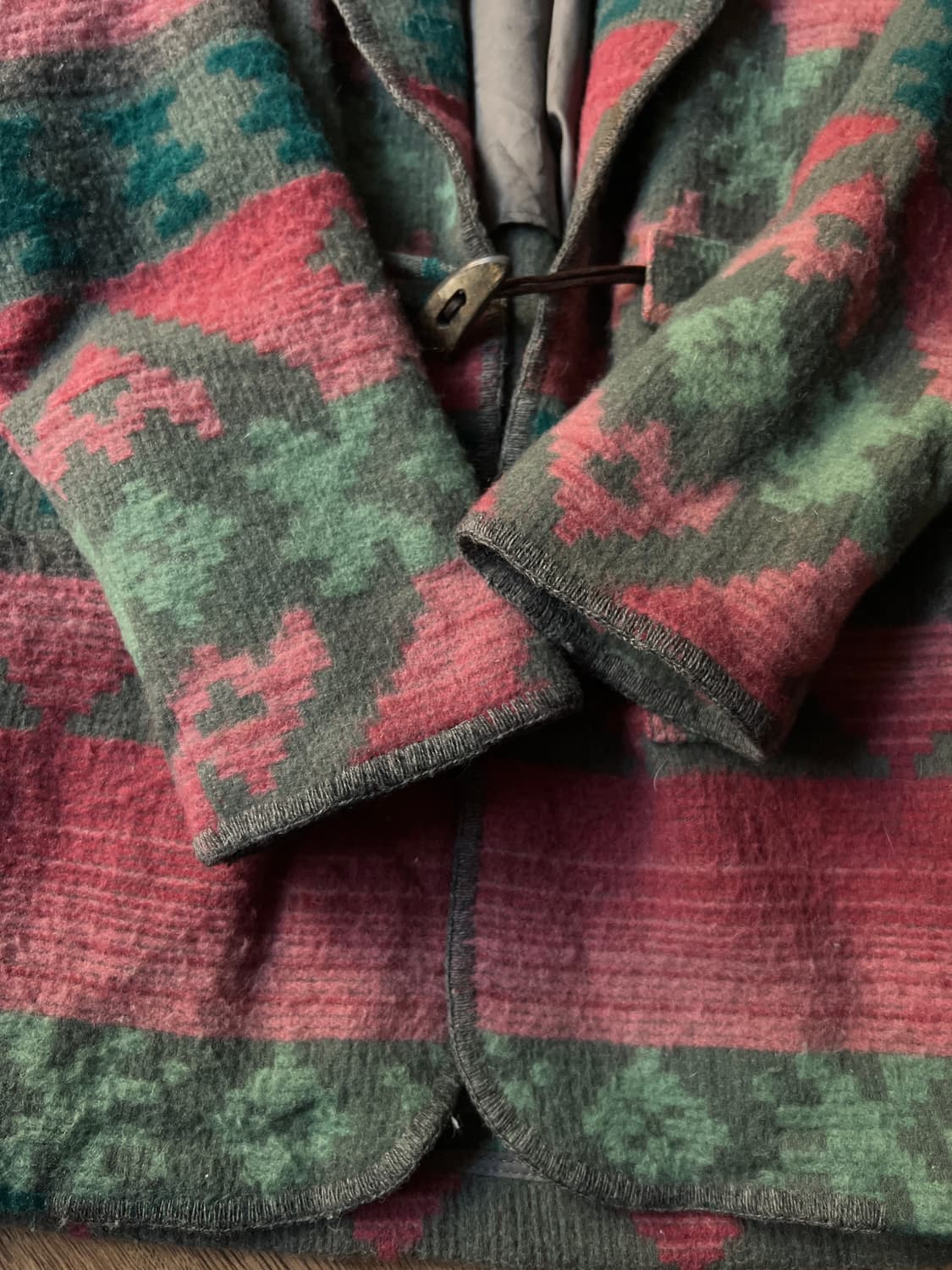 [S]90's 에디바우어 아즈텍 울 코트 상품이미지6