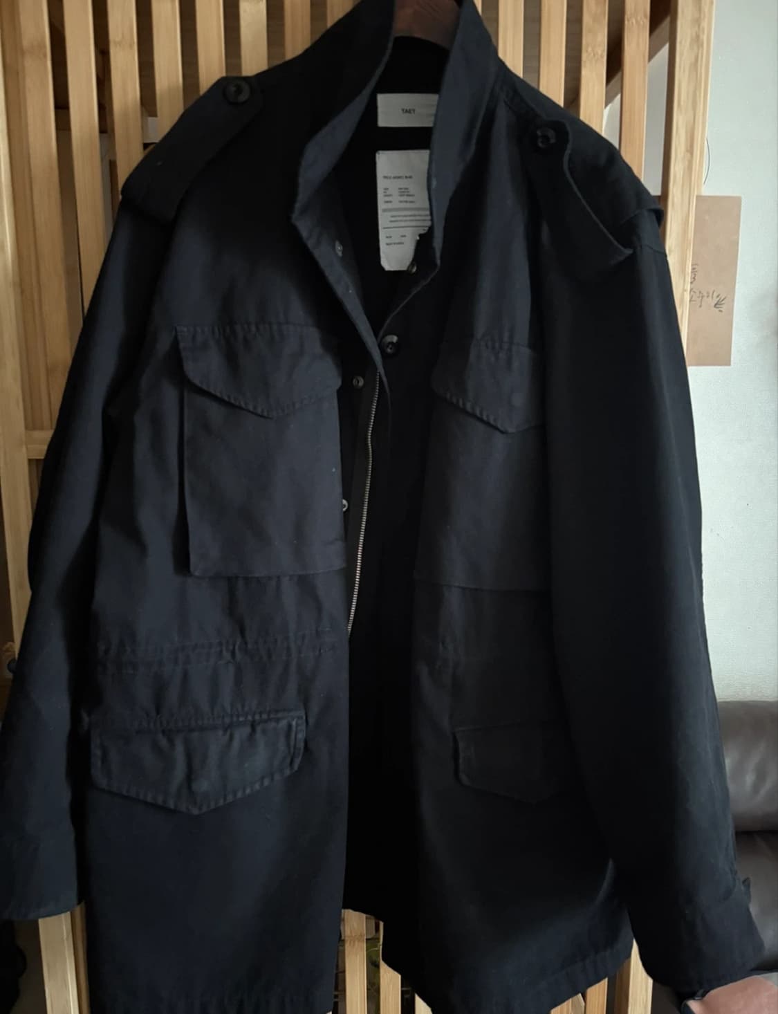 taey 테이 m65 field jacket black 상품이미지3