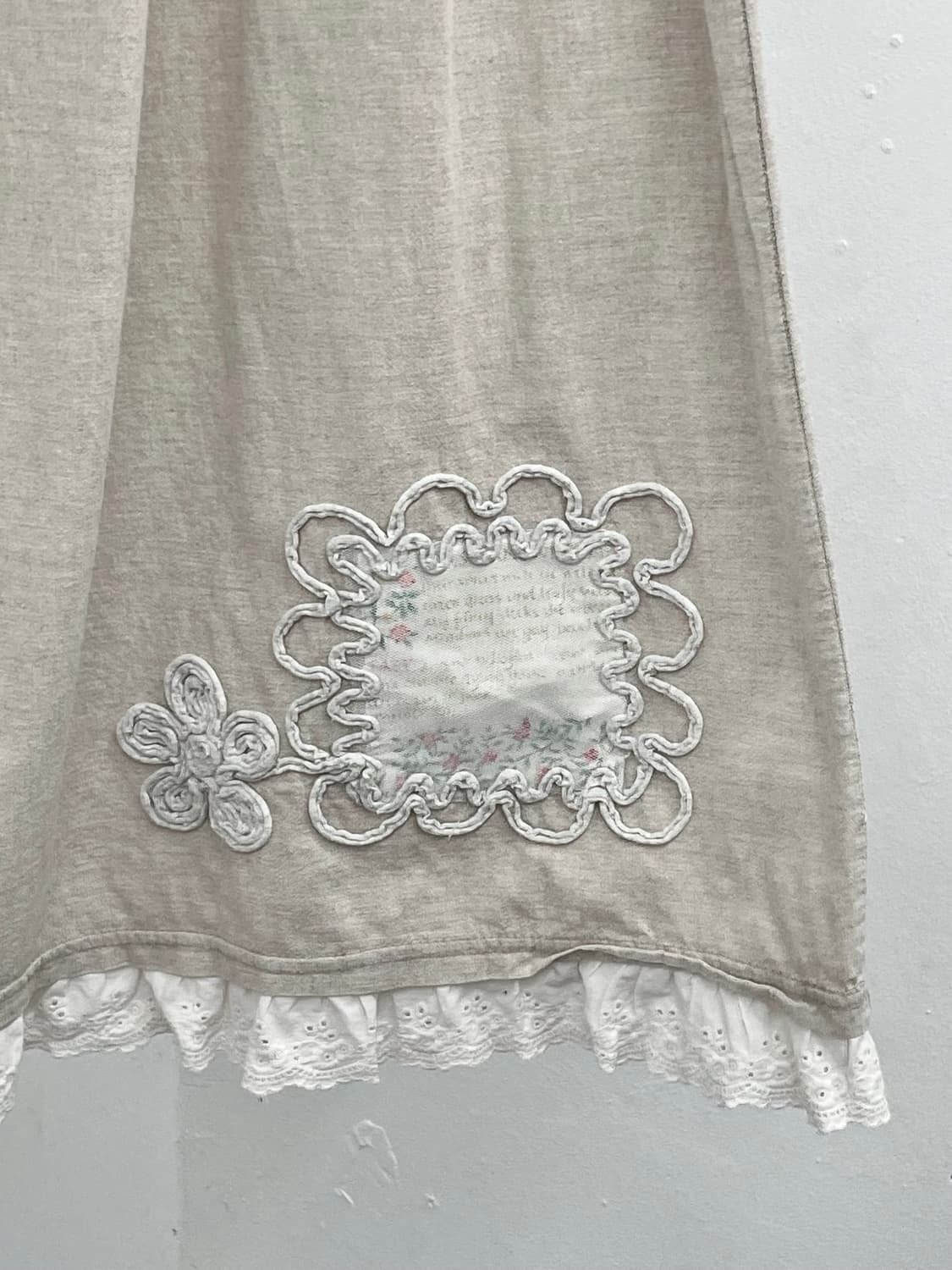 모리 베이지 패치 롱스커트 상품이미지9