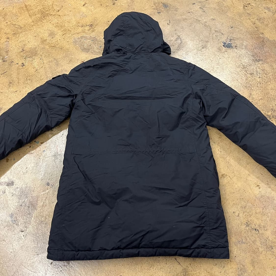 [정품/100] 스톤아일랜드 블랙 패딩 점퍼 후드 b10 상품이미지4