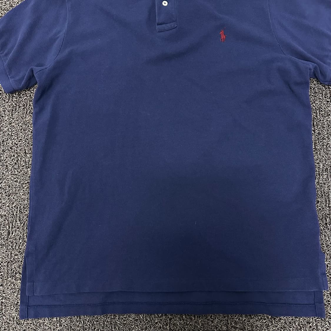 POLO 폴로 랄프로렌 카라티 반팔티셔츠 네이비 커스텀핏 L 상품이미지4