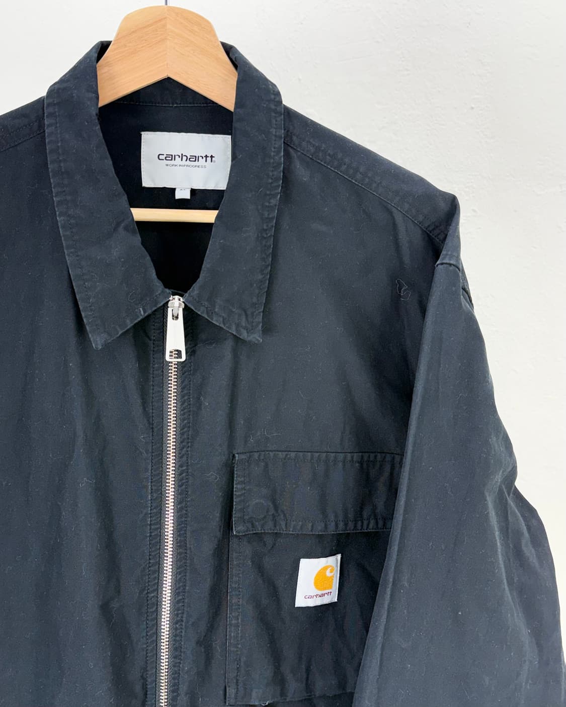 칼하트 wip 블랙 랜더 코튼 셔츠 자켓 상품이미지3