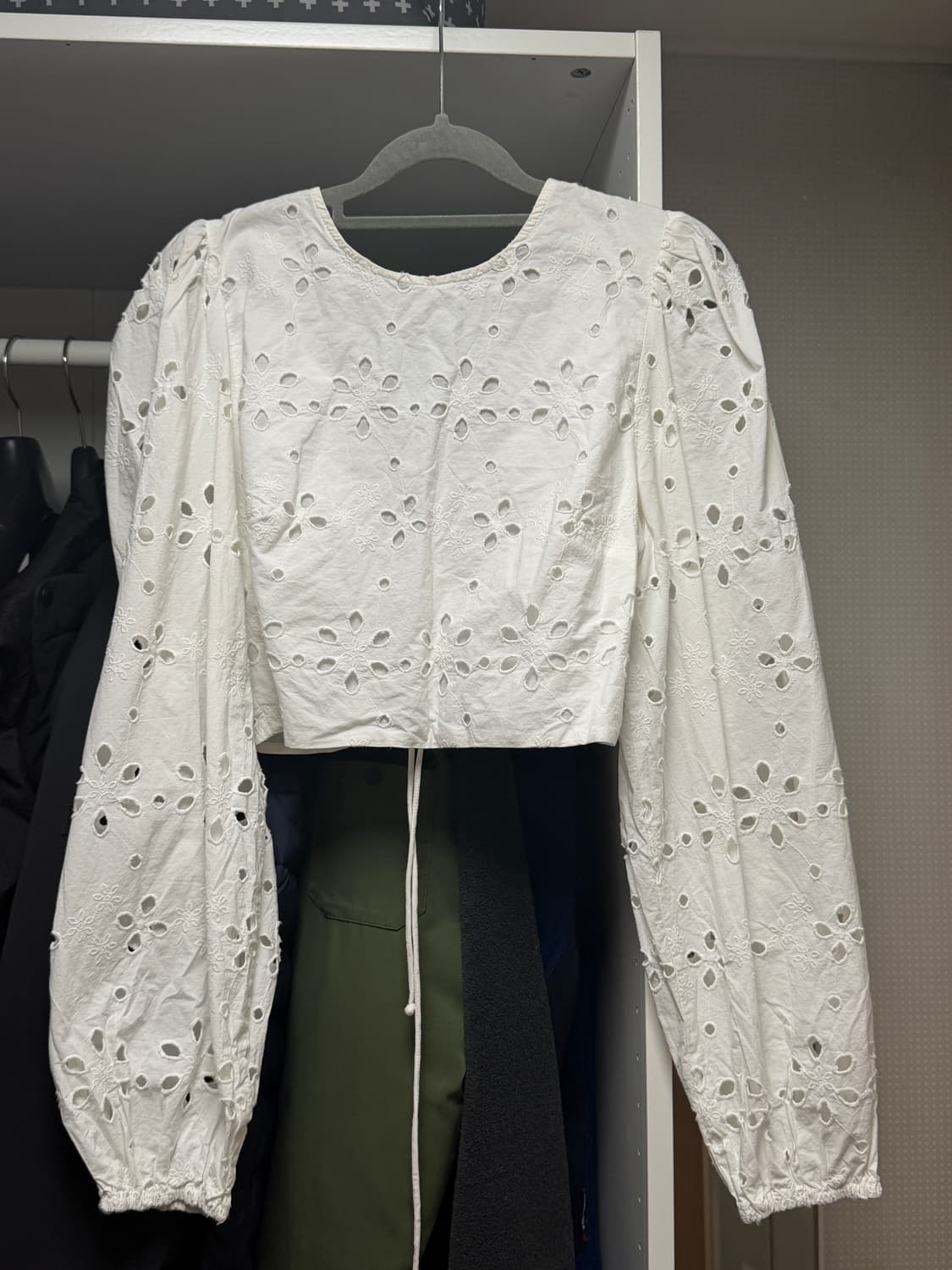 자라 플라워 크롭 블라우스 M 상품이미지1