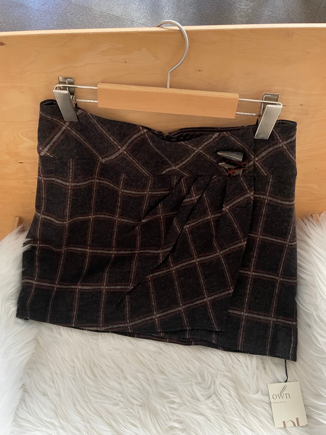 vintage shirring wrap mini skirt 상품이미지1