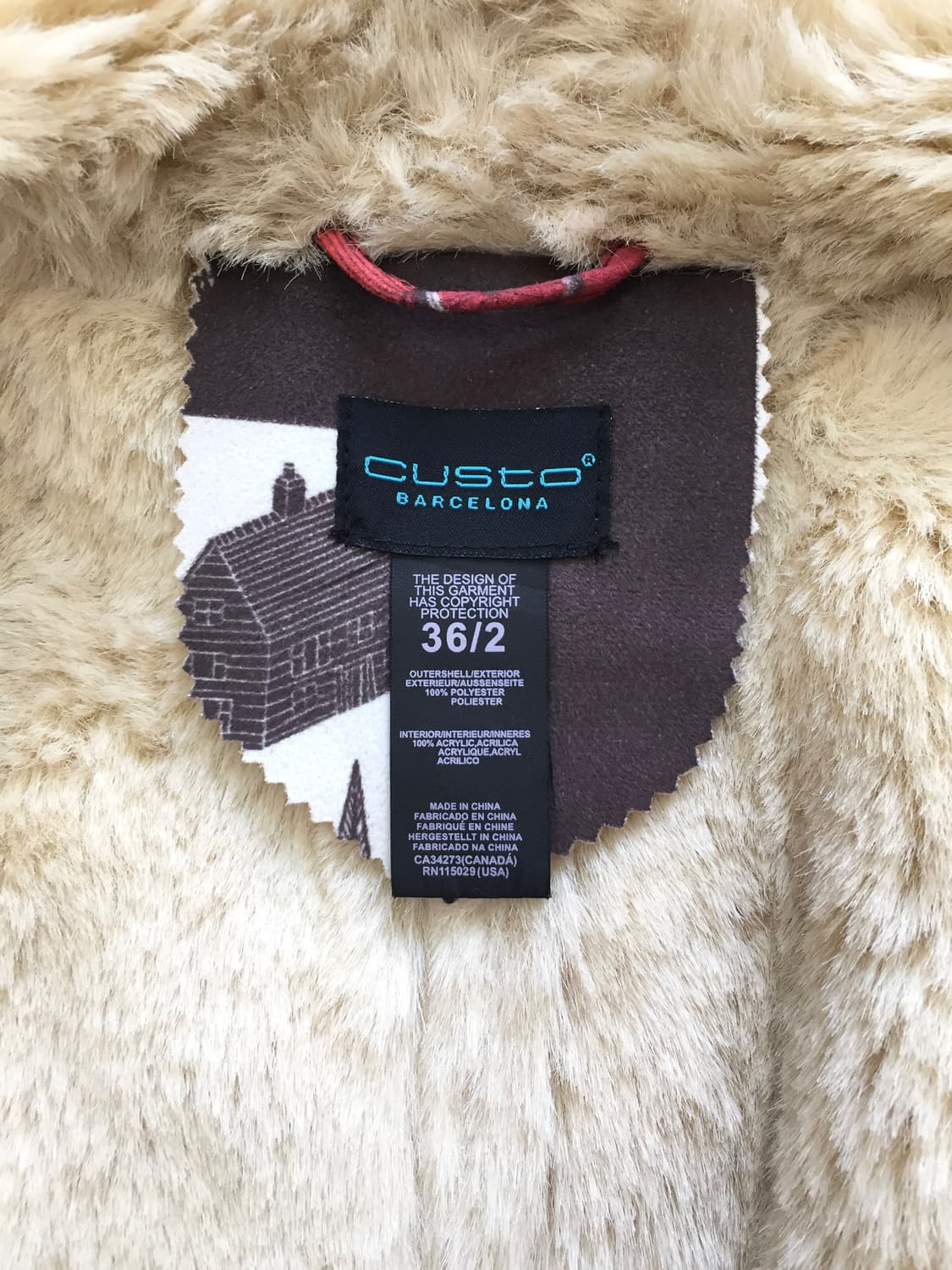 Spain Designer Iconic Pattern Fur Jacket 상품이미지7