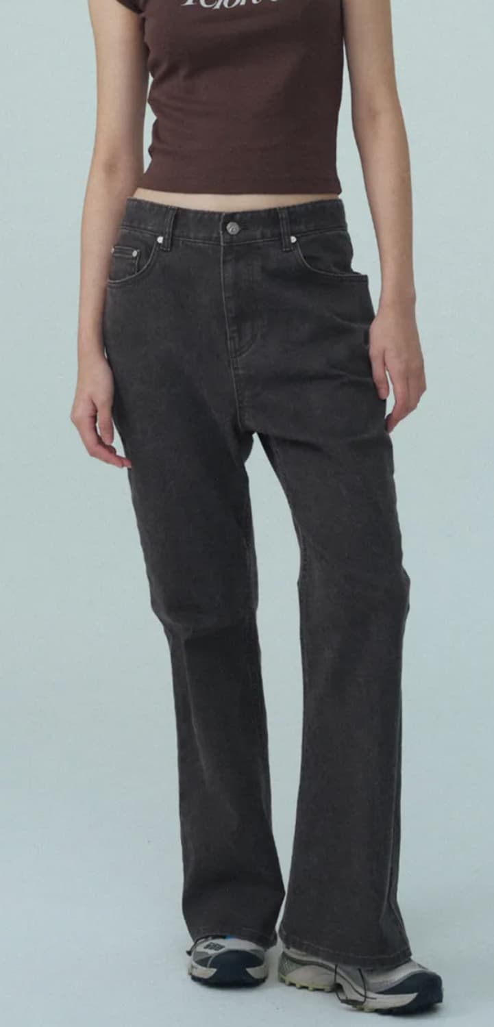 레스트앤레크레이션 WIDE FLARE JEANS - BROWN 상품이미지3