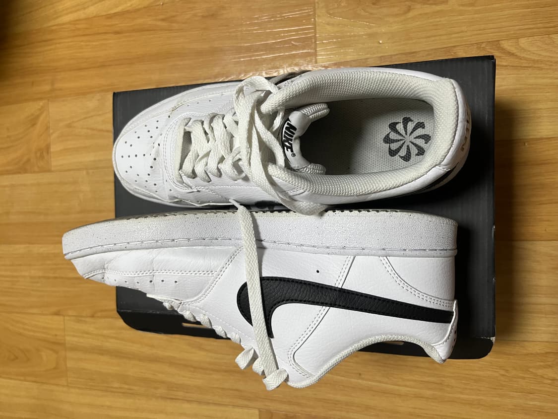 나이키 코트 비전 로우 넥스트 네이쳐 화이트 블랙 270 상품이미지2