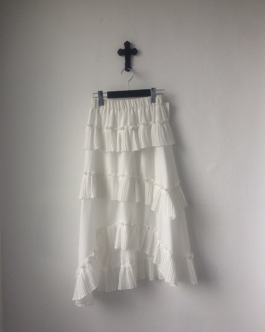 Pleats layer point long skirt 상품이미지1