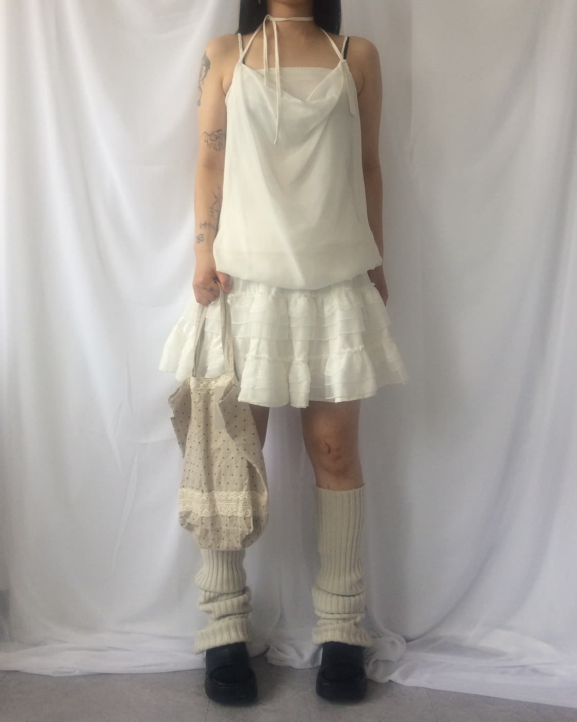 Tied drape point sleeveless 상품이미지8