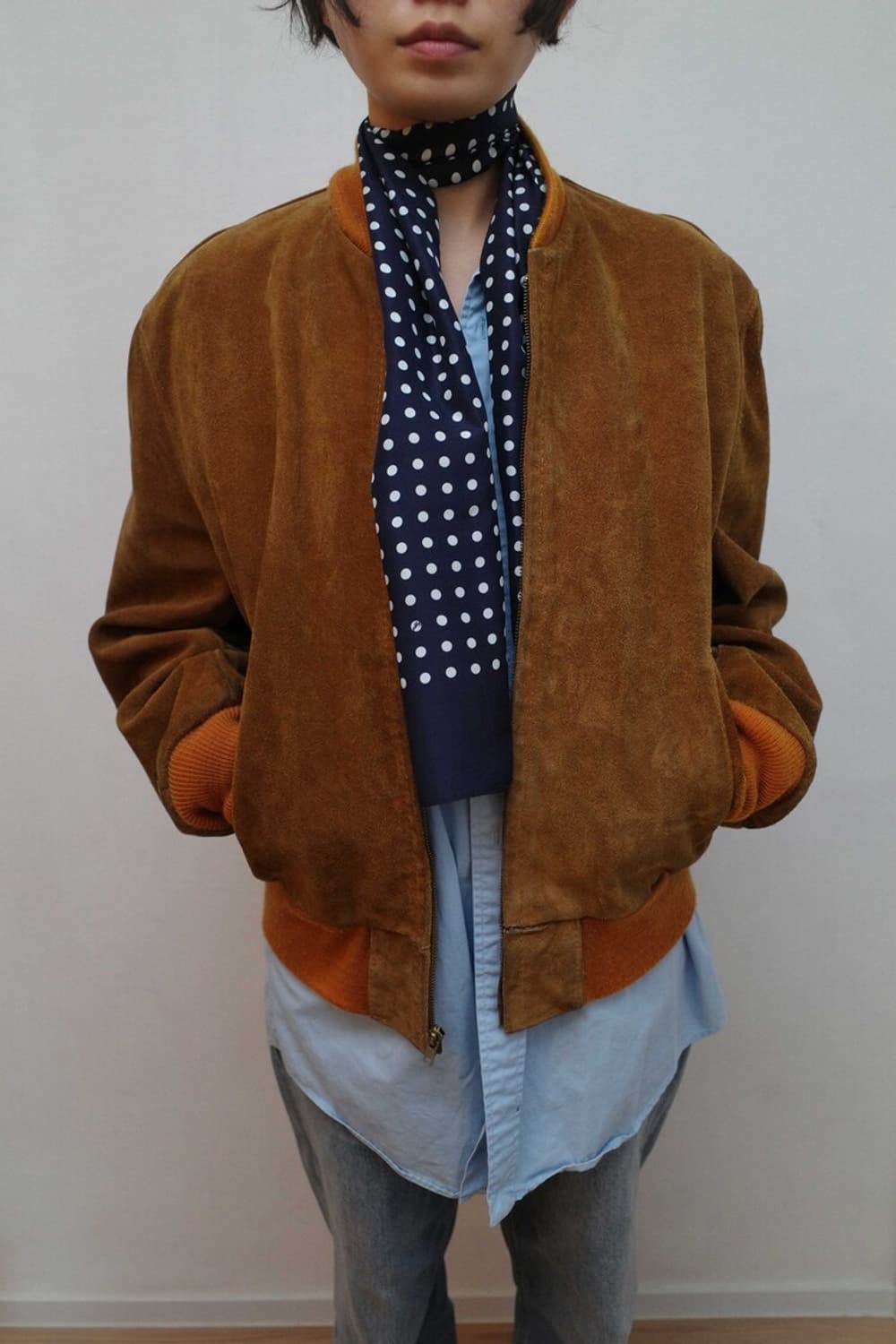 pkby 도트 실크 스카프 (코튼 실크) 상품이미지3