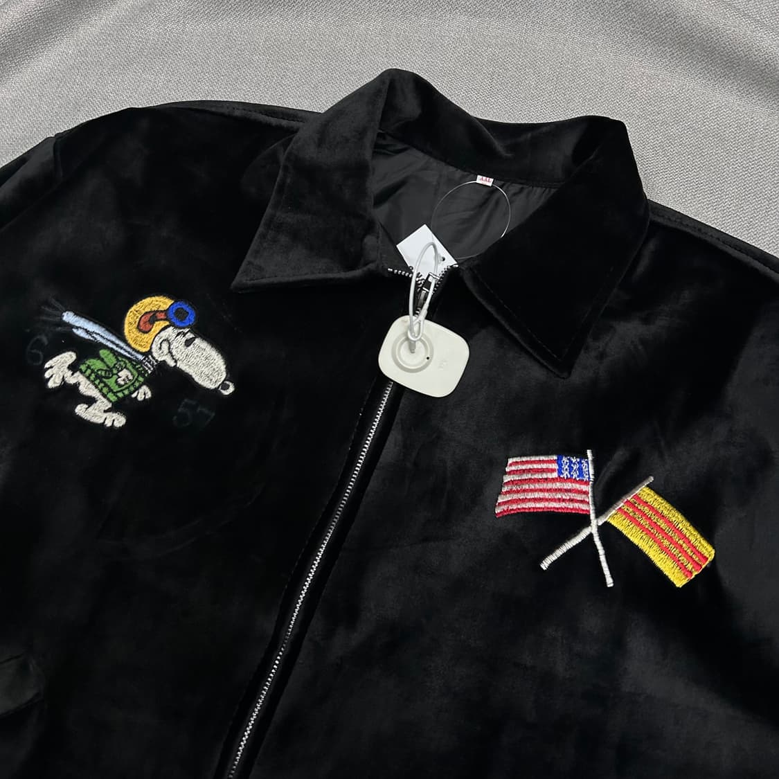 Vintage Snoopy Embroidery Velvet Jacket 상품이미지5
