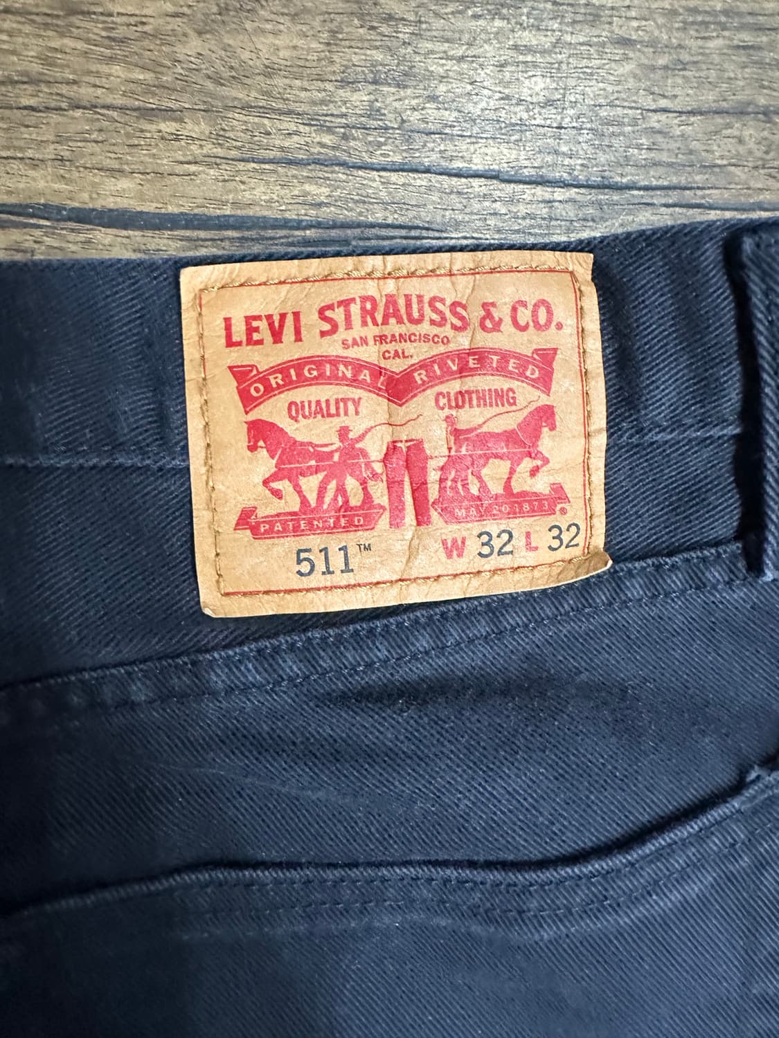 리바이스 LEVIS 블랙 빈티지 데님 팬츠 32사이즈 상품이미지6