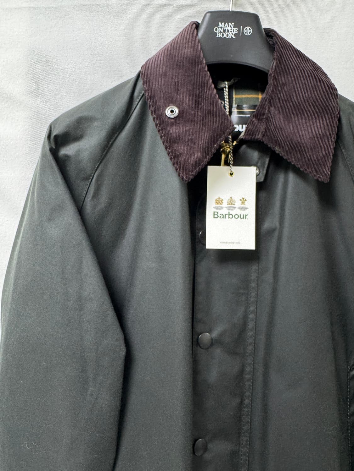 바버 뷰포트 왁스 자켓 세이지 38 (새상품) 상품이미지3