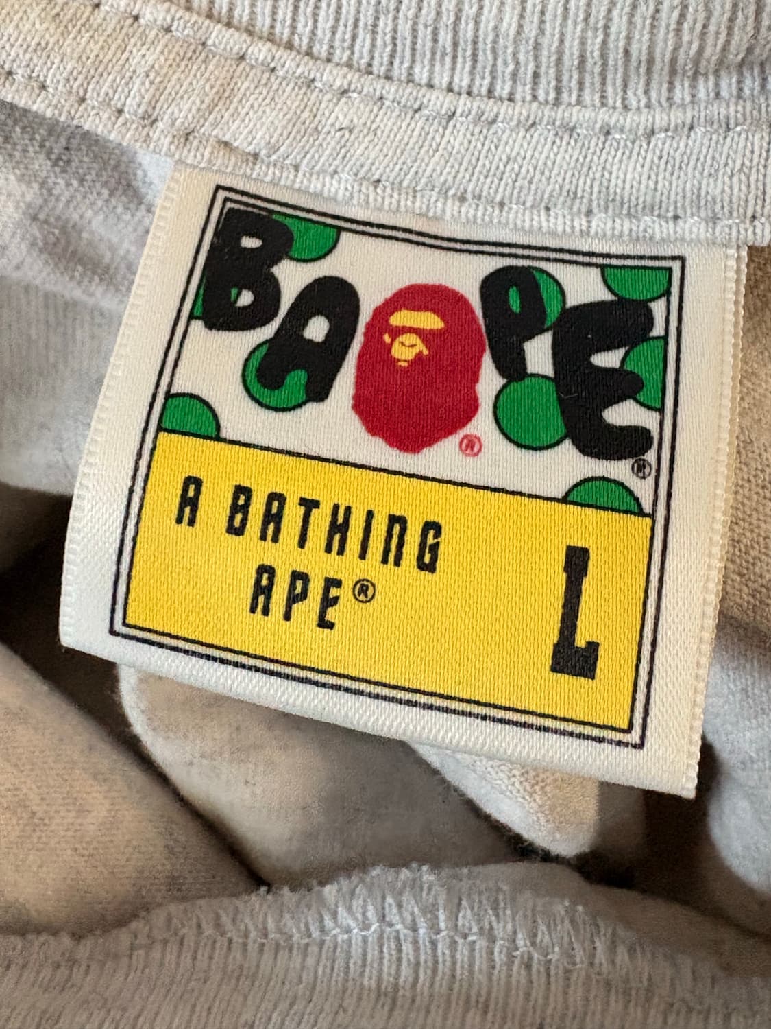 베이프 롱슬리브 오트밀 L 상품이미지2