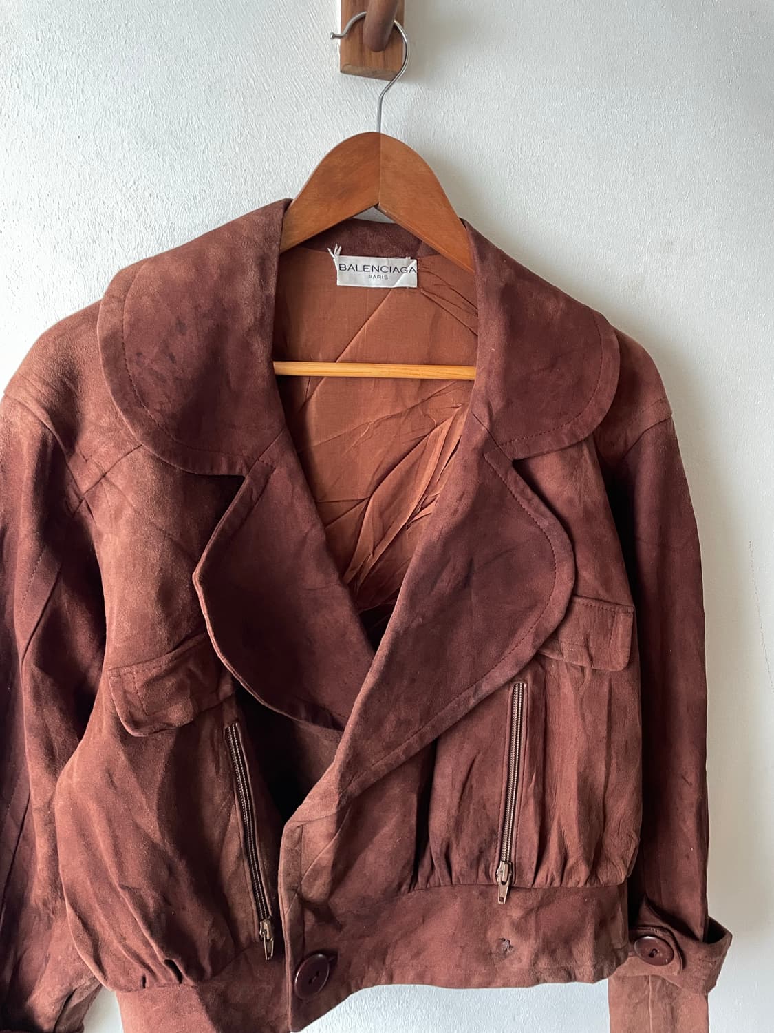 70-80's France Vintage Balenciaga 스웨이드 상품이미지5