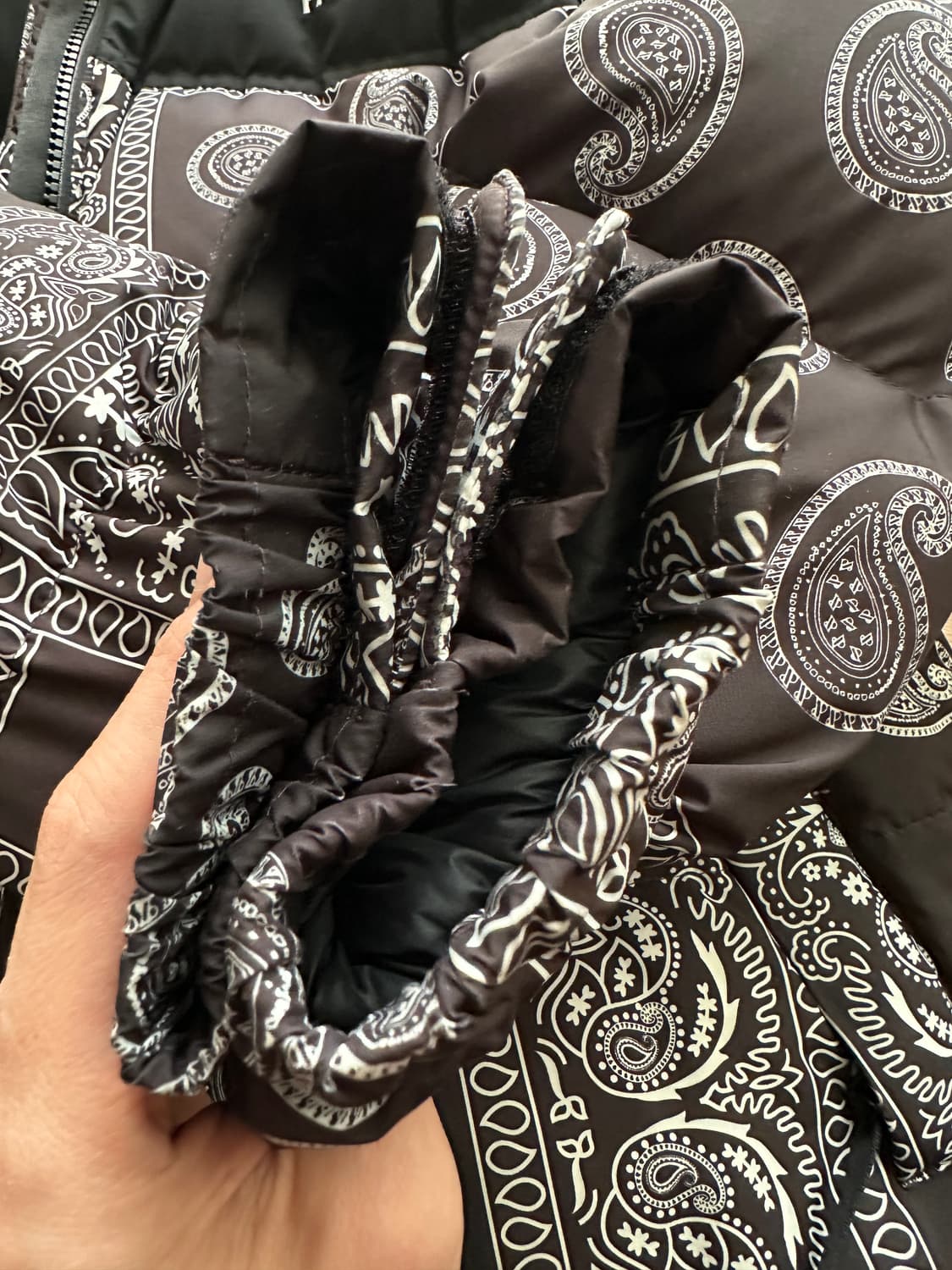 [L] 노스페이스 x 케이스스터디 페이즐리 눕시 패딩 상품이미지8