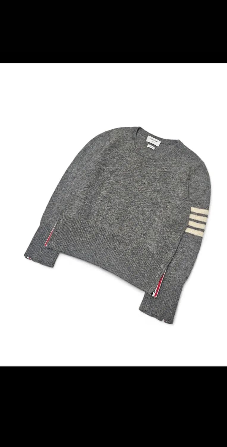 톰브라운 셰틀랜드 크루넥 울 니트 그레이 cp컴퍼니 칼하트 상품이미지5