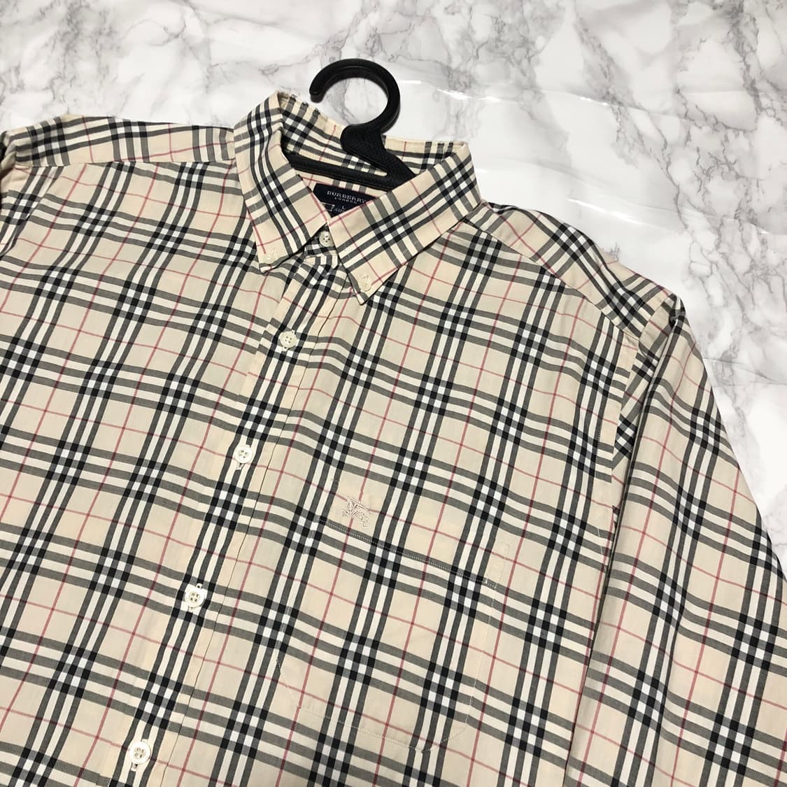 버버리 노바체크 셔츠 남성용 상품이미지2