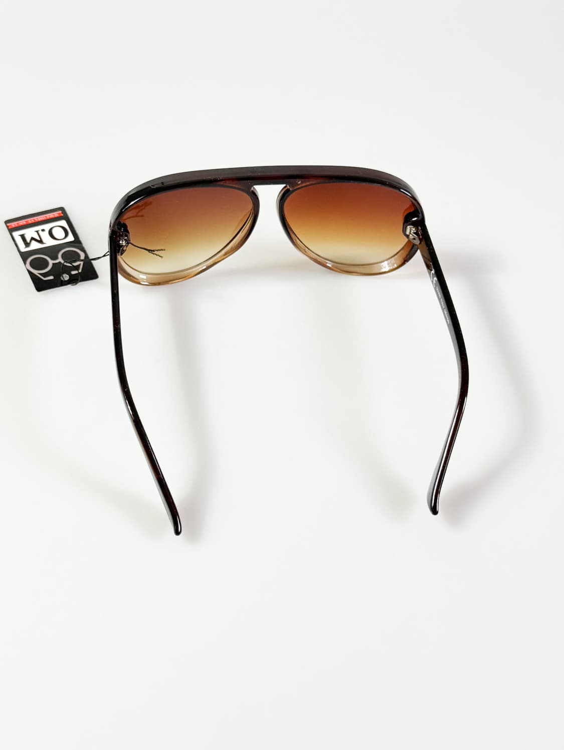 90s O.M 볼드 에비에이터 그라데이션 틴트 빈티지 선글라스 상품이미지5