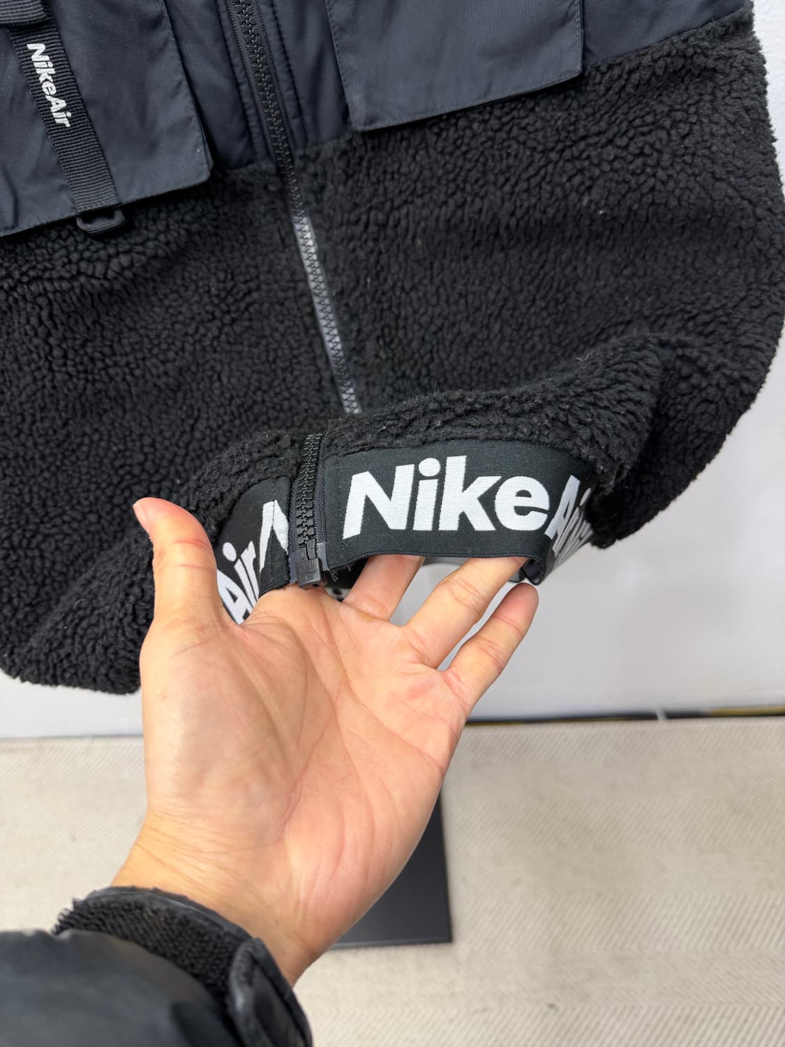 정품) 나이키 에어 후리스 포켓 뽀글이 베스트 L 상품이미지3