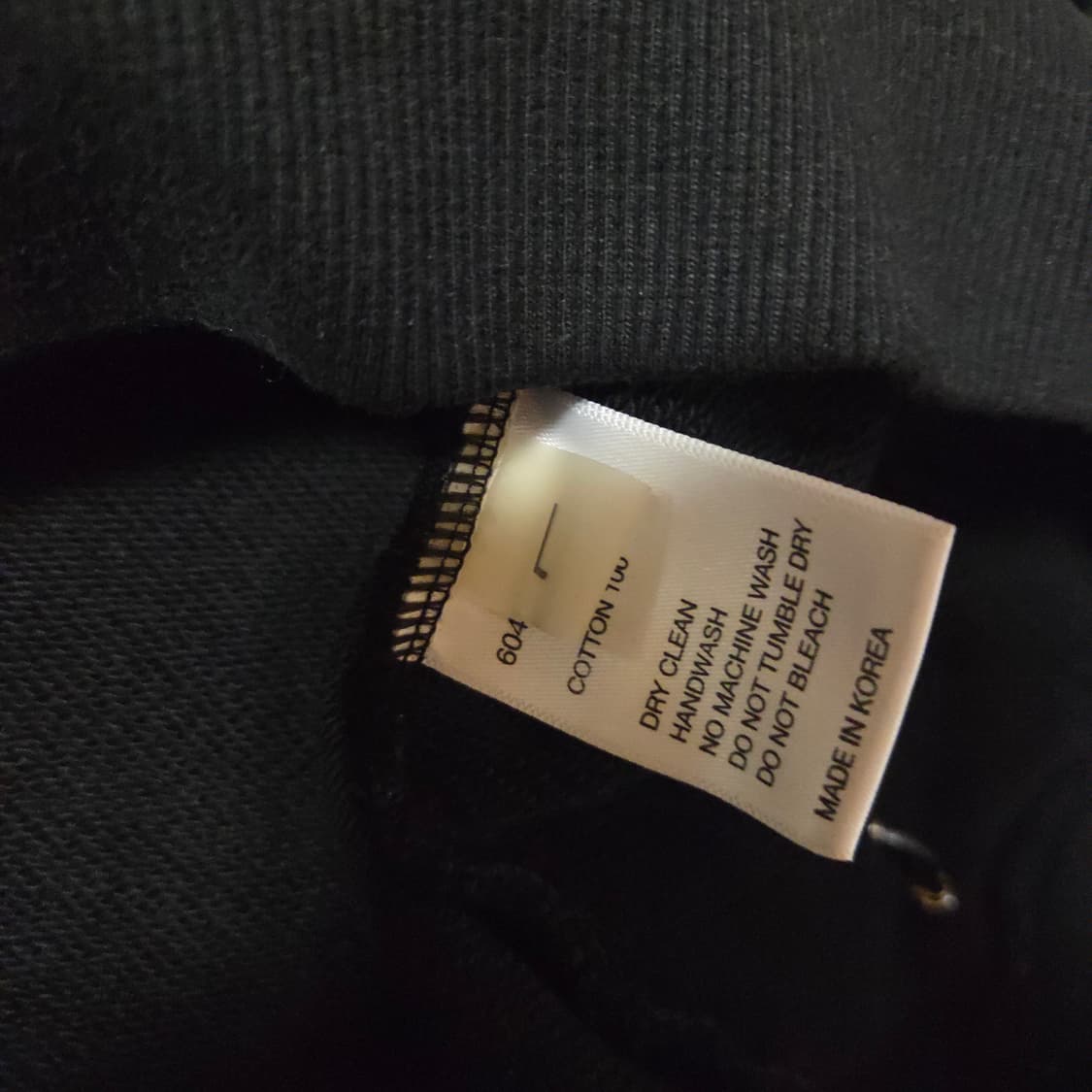 604service 604서비스 레더 스트링 맨투맨 L 상품이미지6