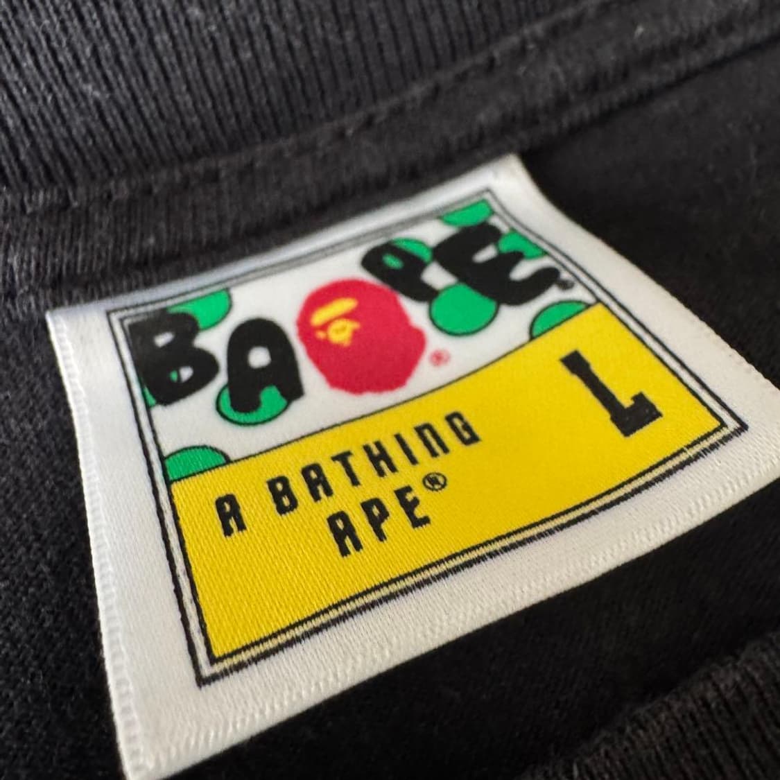 베이프 고 에이프 포인터 롱슬리브 티셔츠 블랙 상품이미지3