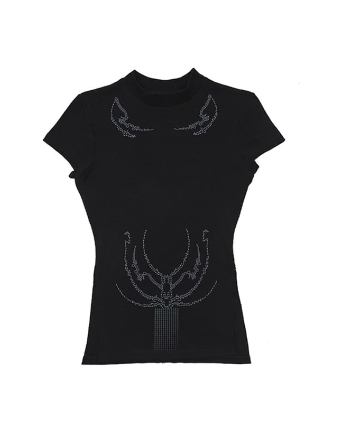 604service EMBROIDERED WAFFLE SLIM TEE 상품이미지3